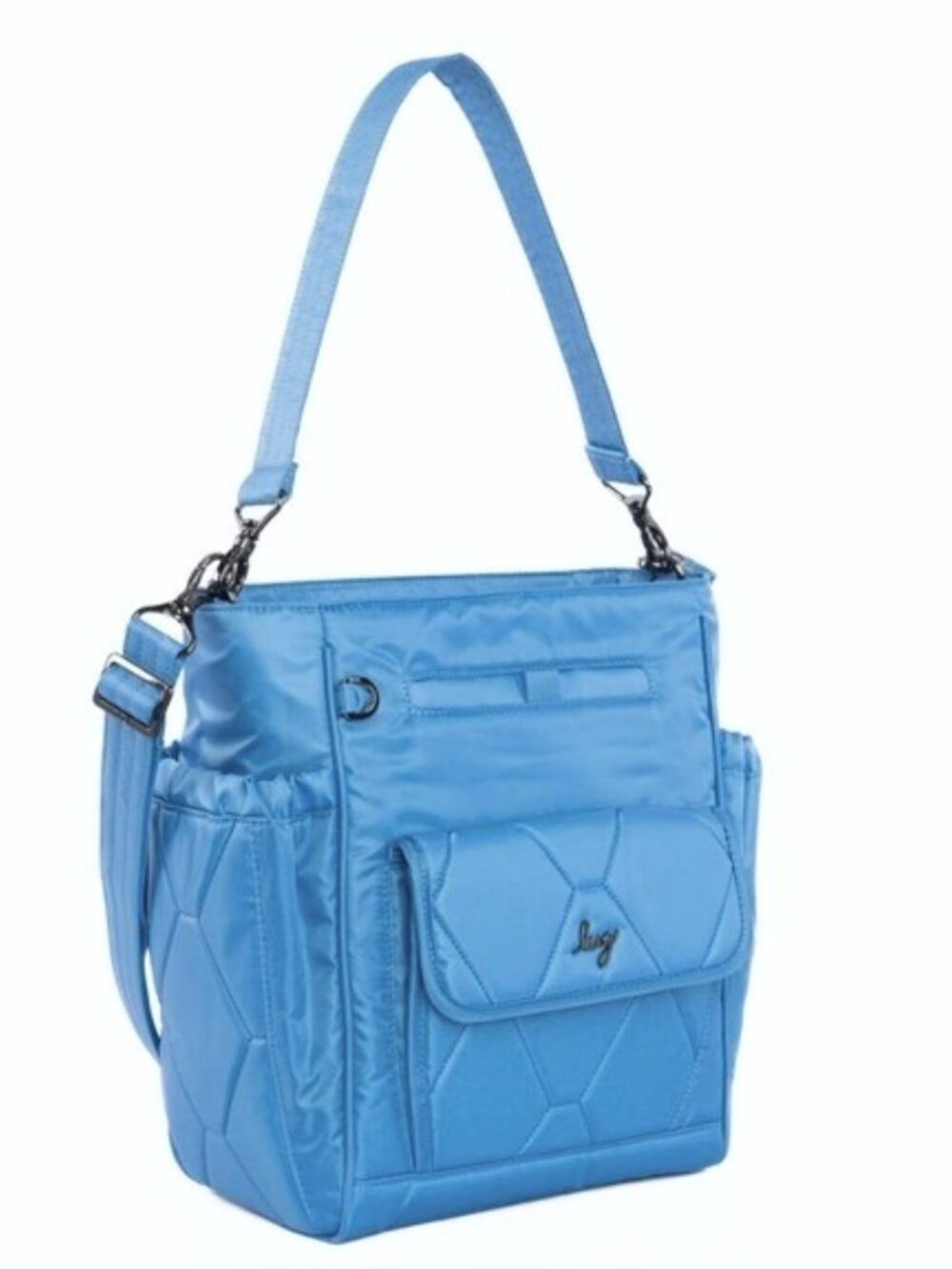 LUG Toss Convertible Coastal Blue Crossbody Bag NWT